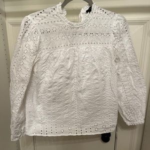 Jcrew Eyelet Blouse